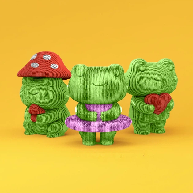 Картонний конструктор "Cartonic 3D Puzzle FROGGY TRIO" - Фото 8 Картонний конструктор "Cartonic 3D Puzzle FROGGY TRIO" - зображення 8