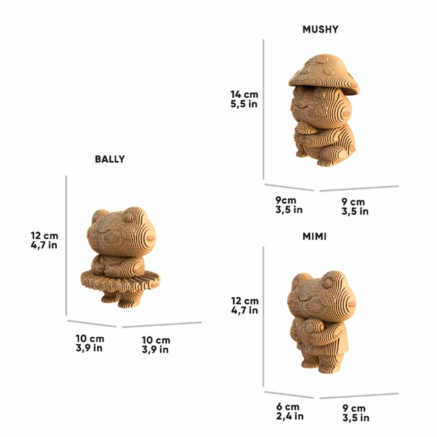 Картонний конструктор "Cartonic 3D Puzzle FROGGY TRIO" - Фото 11 Картонний конструктор "Cartonic 3D Puzzle FROGGY TRIO" - зображення 11