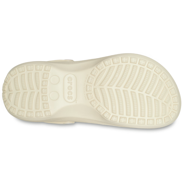 Зимние сабо на высокой платформе Crocs Classic Platform Lined Clog 39-40 р 25-25.5 см Бежевые 207938 M7/W9 Bone - изображение 6