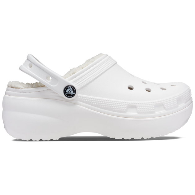 Зимові сабо на високій платформі Crocs Classic Platform Lined Clog 38-39 р 24.3-24.8 см Білі 207938 M6/W8 White - Фото 1 Зимові сабо на високій платформі Crocs Classic Platform Lined Clog 38-39 р 24.3-24.8 см Білі 207938 M6/W8 White - зображення 1