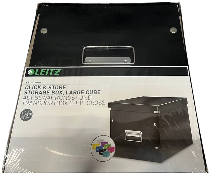 Коробка для зберігання Leitz Click & Store Cube Storage Box Medium 32 x 31 x 36 см Black (LTZ61080095) (955555918263631) - Уцінка - зображення 2