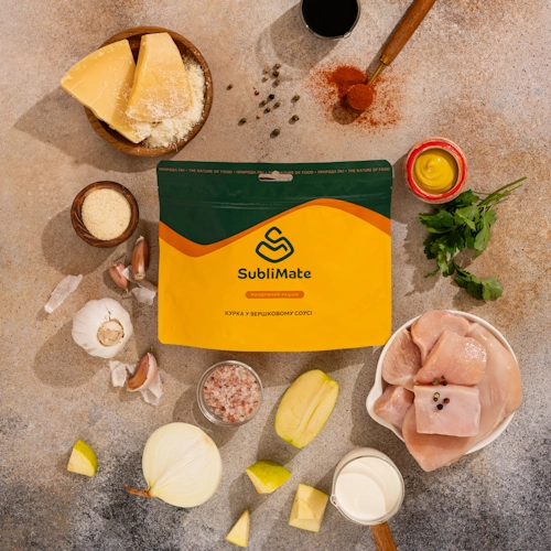 Сублімовані продукти SubliMate Курка у вершковому соусі - Фото 4 Сублімовані продукти SubliMate Курка у вершковому соусі - изображение 4