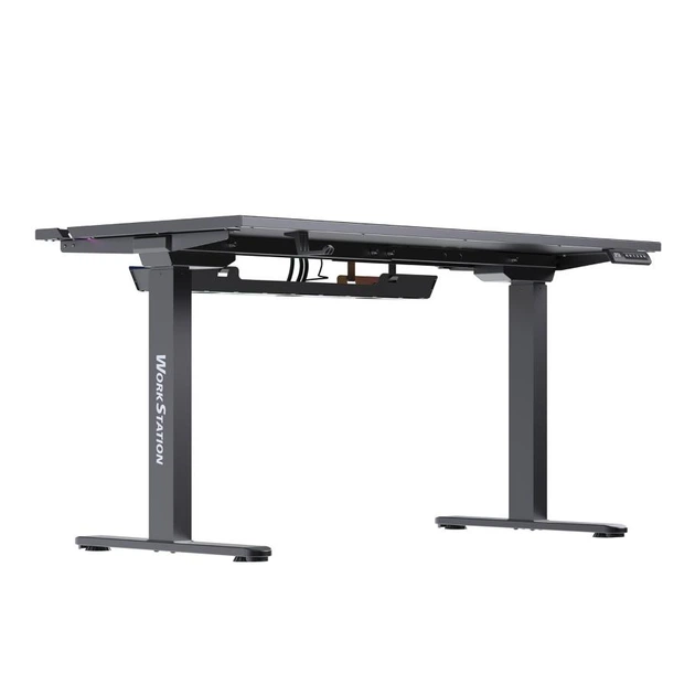 Стіл ігровий Fantech DW114 Dublin Workstation, 2 мотори, висота 73–122 см, 120 кг, магн. килимок + RGB стрічка - зображення 9