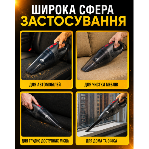 VOIN пилосос V30 100Вт вологе та сухе чищення з сумкою - Фото 11 VOIN пилосос V30 100Вт вологе та сухе чищення з сумкою - зображення 11