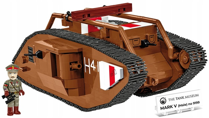 Конструктор Cobi HC Great War Mark V Male 844 елементи 2995 (5902251029951) - зображення 3