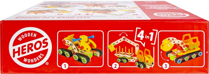Дерев’яні кубики Tactic Heros 4 в 1 170 елементів HE0010 00104 (4255870200104) - Фото 3 Дерев’яні кубики Tactic Heros 4 в 1 170 елементів HE0010 00104 (4255870200104) - зображення 3