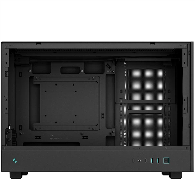 Корпус DeepCool CH260 з боковим склом та перфорацією Чорний - изображение 11