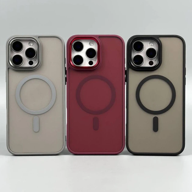 Чехол (накладка) Apple iPhone 16 Pro Max, Color Matte, MagSafe, Burgundy, Бордовый - 712763 - Фото 2 Чехол (накладка) Apple iPhone 16 Pro Max, Color Matte, MagSafe, Burgundy, Бордовый - 712763 - изображение 2