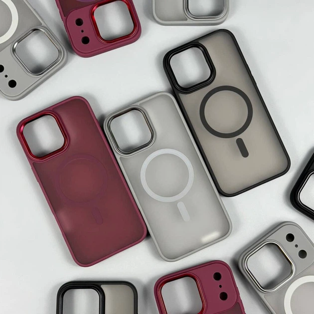 Чехол (накладка) Apple iPhone 16 Pro Max, Color Matte, MagSafe, Burgundy, Бордовый - 712763 - Фото 6 Чехол (накладка) Apple iPhone 16 Pro Max, Color Matte, MagSafe, Burgundy, Бордовый - 712763 - изображение 6