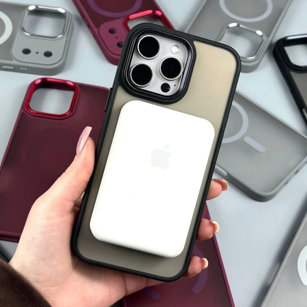 Чехол (накладка) Apple iPhone 16 Pro Max, Color Matte, MagSafe, Burgundy, Бордовый - 712763 - Фото 7 Чехол (накладка) Apple iPhone 16 Pro Max, Color Matte, MagSafe, Burgundy, Бордовый - 712763 - изображение 7