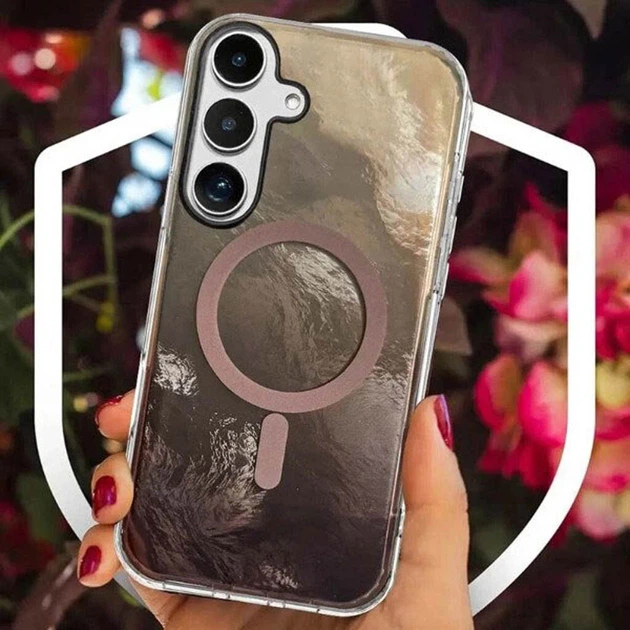 Чехол (накладка) Samsung Galaxy S25 FE, Shiny Mountain, MagSafe, Chocolate, Коричневый - 686996 - изображение 3