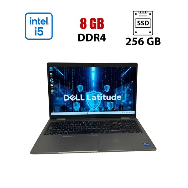 Ультрабук Dell Latitude 5520 / 15.6" (1920x1080) IPS / Intel Core i5-1145G7 (4 (8) ядра по 4.4 GHz) / 8 GB DDR4 / 256 GB SSD / Intel Iris Xe Graphics / WebCam б/у - Фото 1 Ультрабук Dell Latitude 5520 / 15.6" (1920x1080) IPS / Intel Core i5-1145G7 (4 (8) ядра по 4.4 GHz) / 8 GB DDR4 / 256 GB SSD / Intel Iris Xe Graphics / WebCam б/у - изображение 1