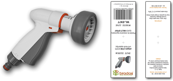 Пистолет для полива Bradas регулируемый Quick Multi Spray White Line (WL-EN7T) - изображение 2