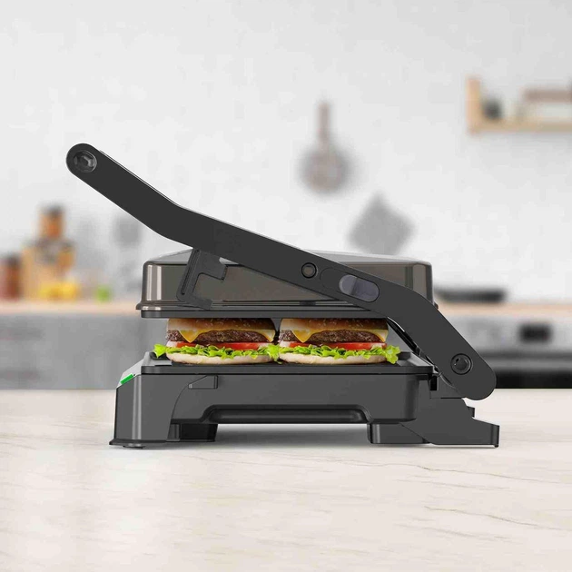 Гриль Black+Decker, потужність 1000 Вт, вага 0.7 кг (BXGR1001E) - зображення 4