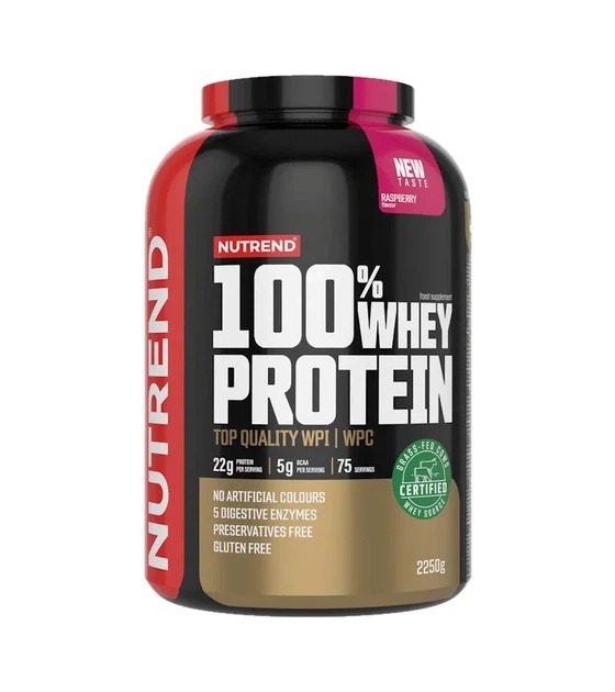 Сывороточный протеин 100% Whey Protein Nutrend малина 2250 г - изображение 5