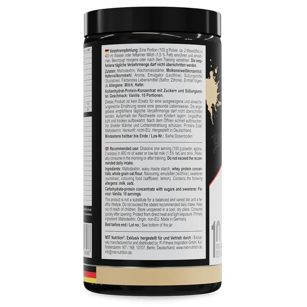 Гейнер Best Mass Gainer MST, ваниль, 1 кг - изображение 3