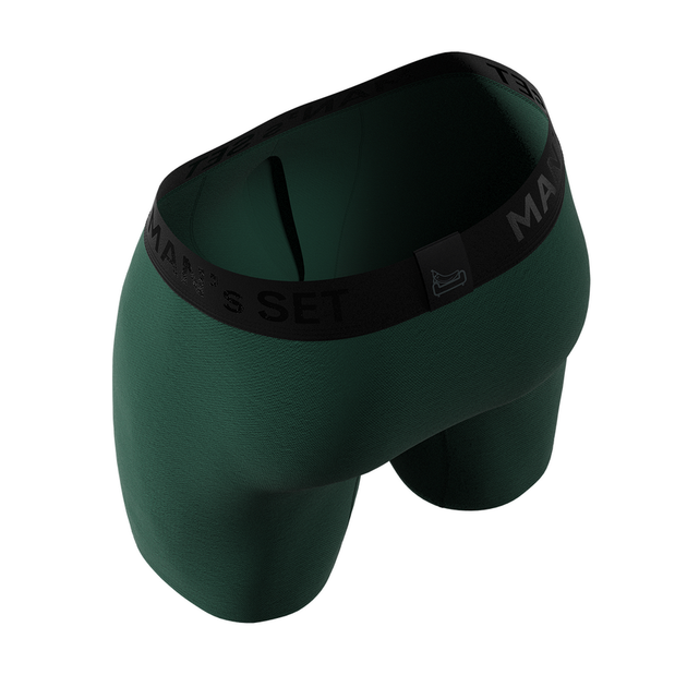 Чоловічі анатомічні боксери з бавовни Anatomic Long 2.0 Black Series із кишенею темно-зелені XL - Фото 4 Чоловічі анатомічні боксери з бавовни Anatomic Long 2.0 Black Series із кишенею темно-зелені XL - зображення 4