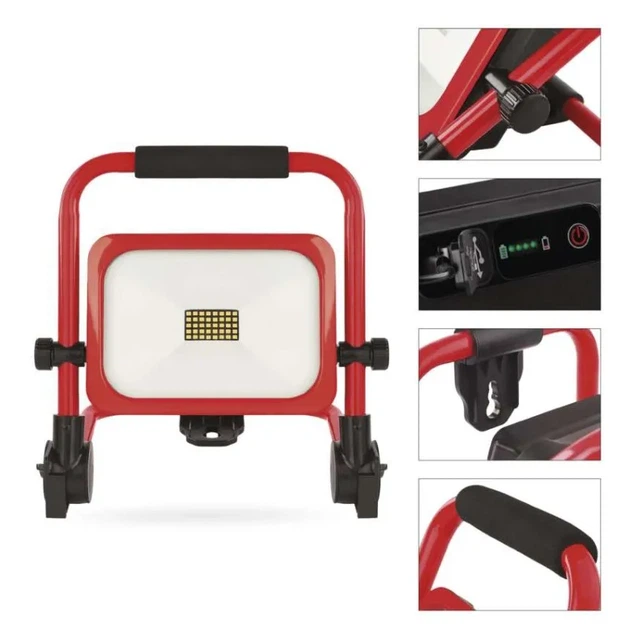 Прожектор с аккумулятором Emos ZS2823 35W 3300Lm 6500K Li-Ion 10000mAh IP54 - изображение 11