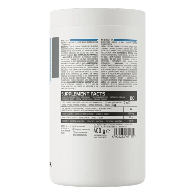 BCAA 8:1:1 Ostrovit без смаку 400 г (OST-11359) - Фото 3 BCAA 8:1:1 Ostrovit без смаку 400 г (OST-11359) - зображення 3