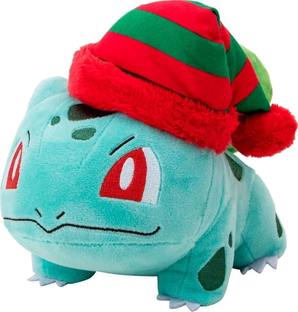 М'яка іграшка Jazwares Pokemon Christmas Bulbasaur 20 см PKW3377 (191726497936) - Фото 3 М'яка іграшка Jazwares Pokemon Christmas Bulbasaur 20 см PKW3377 (191726497936) - зображення 3