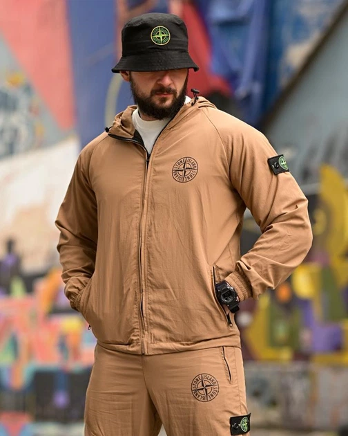Спортивний костюм Stone Island HOOLIGANS коричневий чоловічий ВТ4706 XXXXL - зображення 6