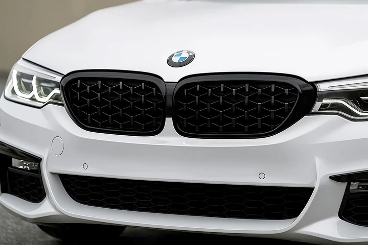 Ноздри Diamond Black V1 (2017-2020, черная окантовка) для BMW 5 серия G30/G31 2017–2023 гг - Фото 3 Ноздри Diamond Black V1 (2017-2020, черная окантовка) для BMW 5 серия G30/G31 2017–2023 гг - изображение 3
