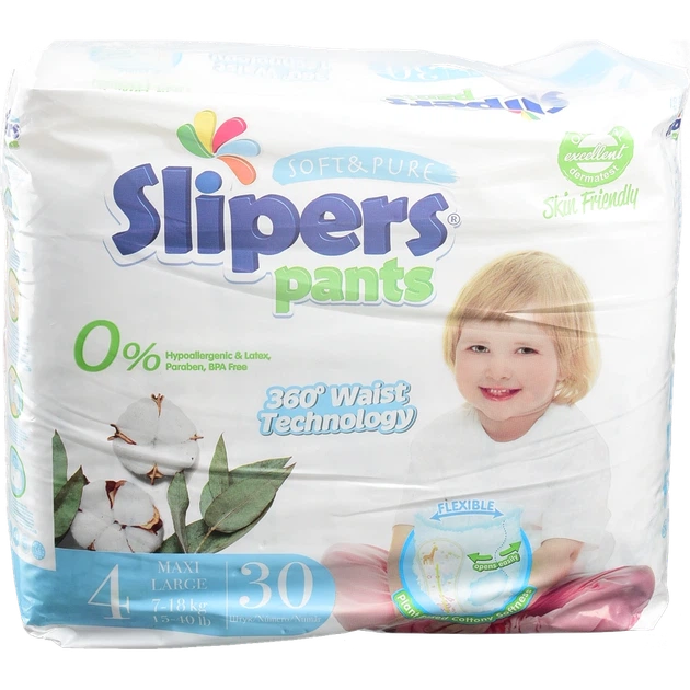 Підгузки-трусики Slipers EP-204 4 Maxi 30 шт. И202 - изображение 2