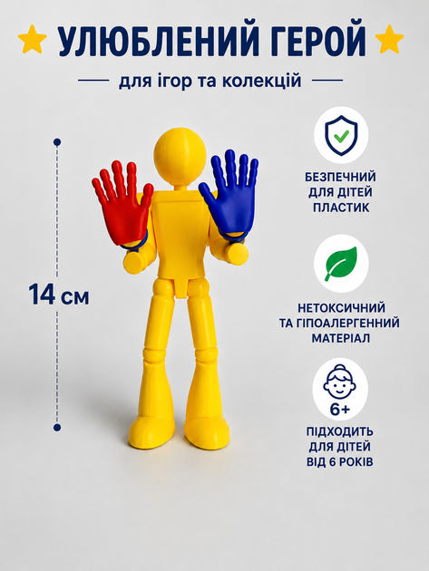 Фігурка Гравець Поппі Плейтайм Головний герой Плейер Poppy Playtime, Player Поппі Плейтайм, Гравець Поппі Плейтайм - Фото 1 Фігурка Гравець Поппі Плейтайм Головний герой Плейер Poppy Playtime, Player Поппі Плейтайм, Гравець Поппі Плейтайм - зображення 1