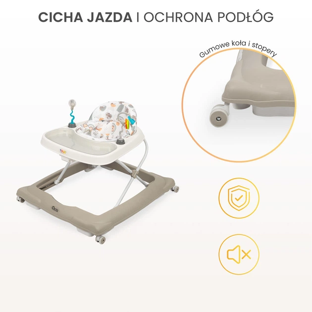 Chodzik dzieciecy Toyz by Caretero Canto 4 w 1 Szary (5903076322135) - Zdjęcie 9 Chodzik dzieciecy Toyz by Caretero Canto 4 w 1 Szary (5903076322135) - obraz 9