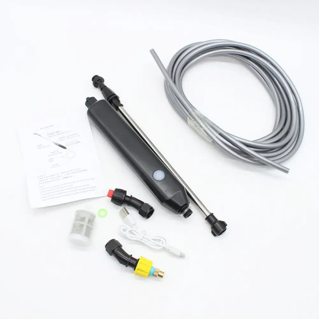 Акумуляторний обприскувач (3м) + 2 насадки, з USB / Садовий електрообприскувач / Ручний обприскувач - зображення 2