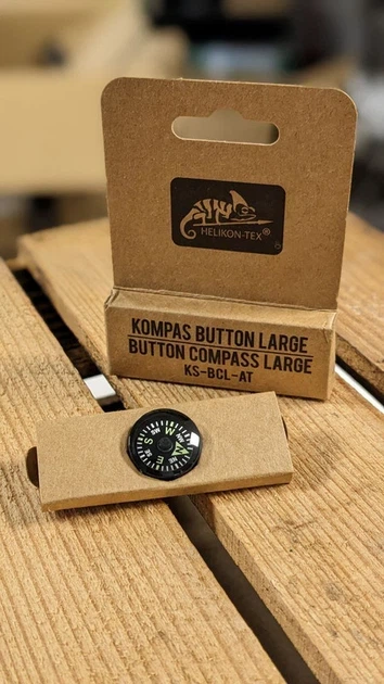Компас Helikon Button Compass Large. Чорний - Фото 5 Компас Helikon Button Compass Large. Чорний - зображення 5