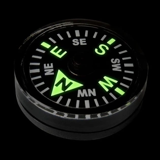 Компас Helikon Button Compass Large. Чорний - Фото 6 Компас Helikon Button Compass Large. Чорний - зображення 6