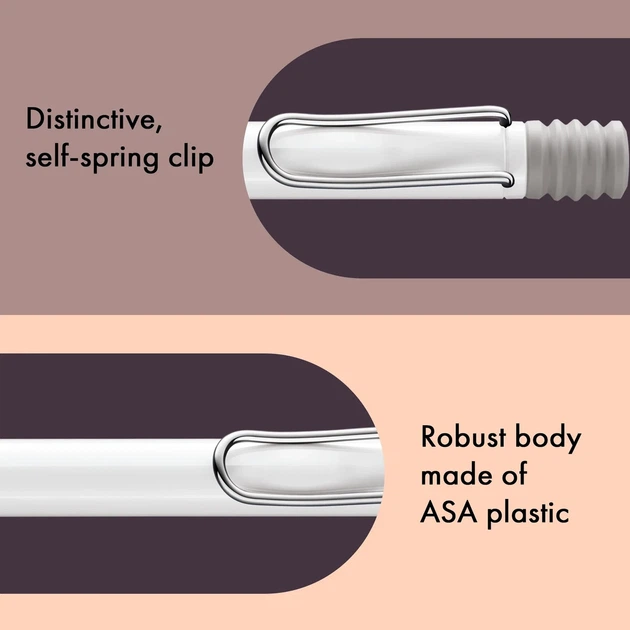 Ручка кулькова LAMY Safari біла M16 синій стрижень (4000902) - зображення 6