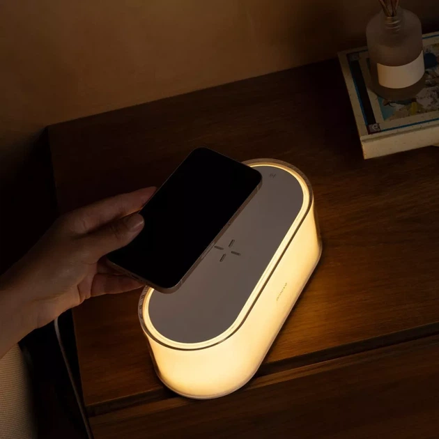 Ночник с Беспроводной Зарядкой Proove Glow 1200mAh white (PLPG00102002) - изображение 13