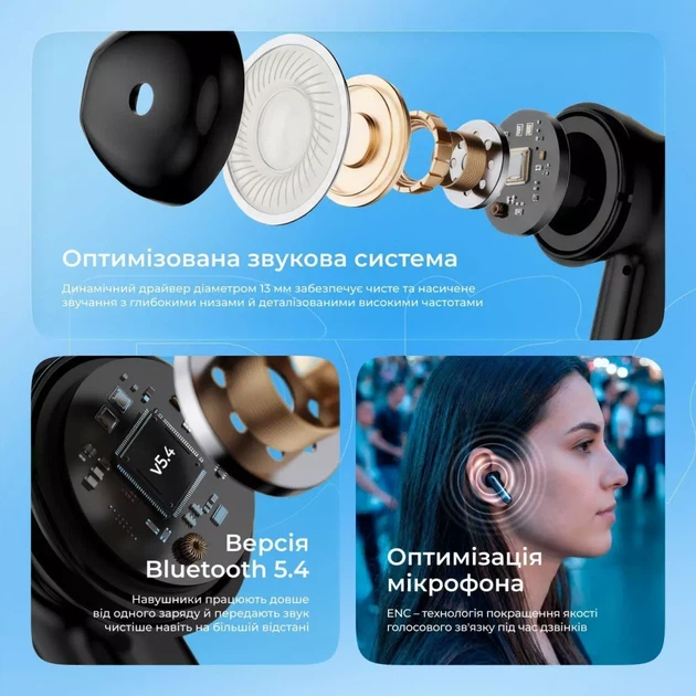 Бездротові навушники Proove Intro TWS (APP) black (TWYP53002201) - зображення 7