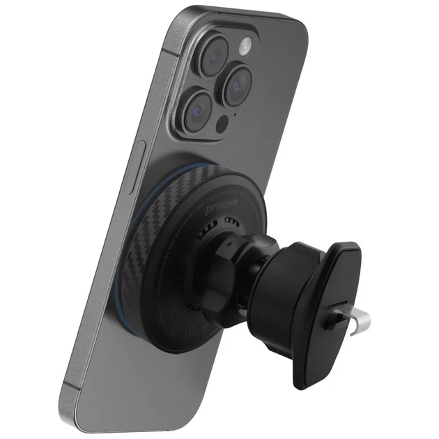 Автотримач з бездротовою зарядкою Proove Titanium Circle Qi2 15W black (WHTC15010003) - зображення 5