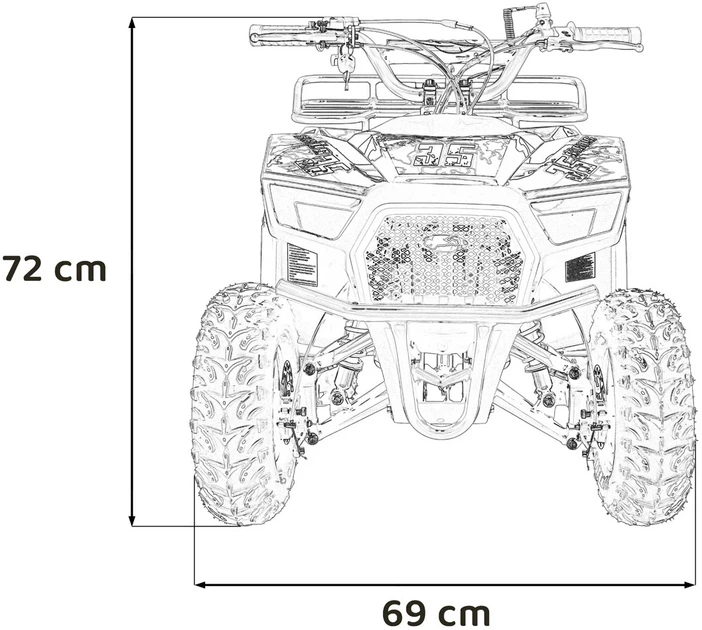 Quad 49CC Sirius spalinowy Niebieski PSP.ATV-13A.NIE (5903864983944) - Zdjęcie 11 Quad 49CC Sirius spalinowy Niebieski PSP.ATV-13A.NIE (5903864983944) - obraz 11