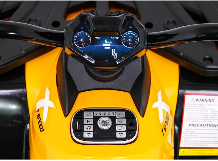 Електроквадроцикл для дітей XT-Speed для дітей жовтий PA.S615.ZOL (5903864954937) - зображення 13