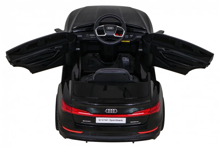 Електромобіль для дітей Audi E-Tron Sportback LED з пультом керування чорний PA.QLS-6688.CZ (5903864951288) - Фото 11 Електромобіль для дітей Audi E-Tron Sportback LED з пультом керування чорний PA.QLS-6688.CZ (5903864951288) - зображення 11