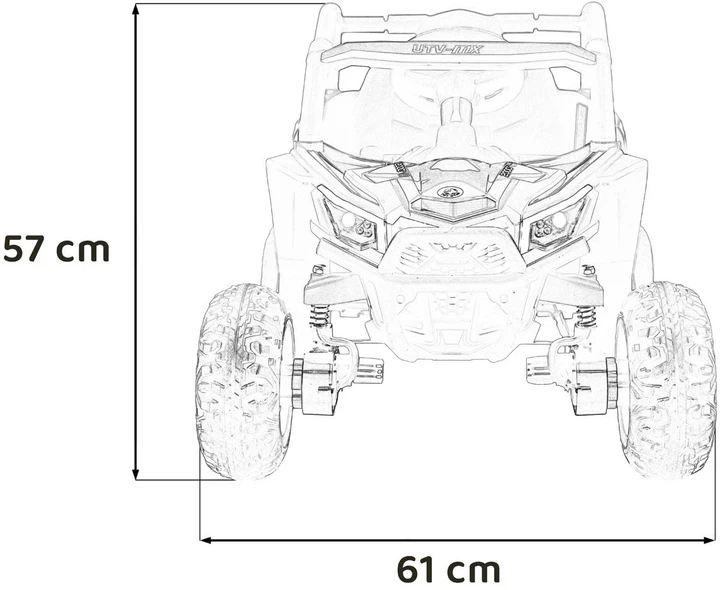 Електричний багі для дітей Madman UTV-MX рожевий PA.XMX-631.ROZ (5903864984965) - зображення 8