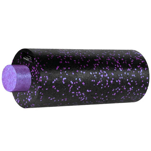Масажний набір PowerPlay PP_4015 EPP Foam Roller Set 4in1 (2-ва роли + 2-ва м'ячі) Чорно-Фіолетовий - изображение 3