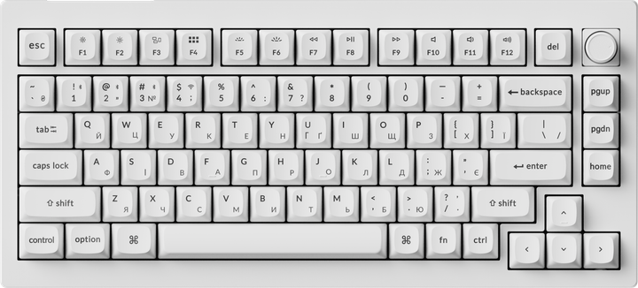 Клавиатура беспроводная Keychron V1 Ultra Keychron Red Switch White RGB (V1U-F1-UA) - Фото 1 Клавиатура беспроводная Keychron V1 Ultra Keychron Red Switch White RGB (V1U-F1-UA) - изображение 1