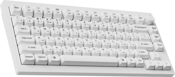 Клавиатура беспроводная Keychron V1 Ultra Keychron Red Switch White RGB (V1U-F1-UA) - Фото 3 Клавиатура беспроводная Keychron V1 Ultra Keychron Red Switch White RGB (V1U-F1-UA) - изображение 3