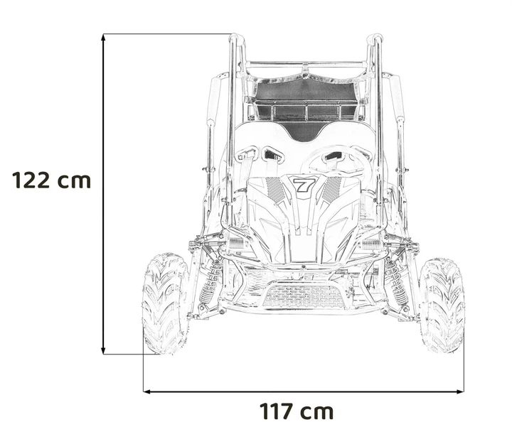 Buggy dla nastolatków Ramigo Lucky Seven spalinowy Niebieski PSP.GK014.NIE (5903864941654) - Zdjęcie 11 Buggy dla nastolatków Ramigo Lucky Seven spalinowy Niebieski PSP.GK014.NIE (5903864941654) - obraz 11