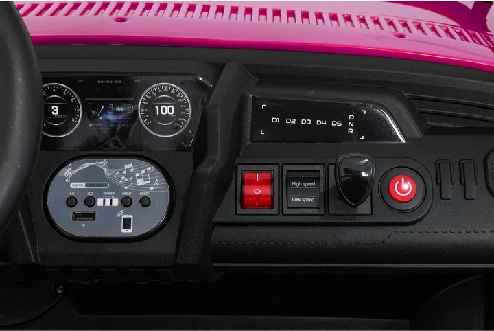 Електричний багі для дітей UTV Speed рожевий PA.HL707.ROZ (5903864960709) - зображення 9