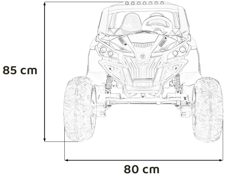Електричний багі для дітей UTV-MX 2000N чорний PA.XMX-603B.CZ (5903864942705) - зображення 15
