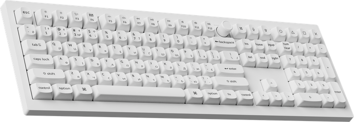 Клавиатура беспроводная Keychron V6 Ultra Keychron Red Switch White RGB (V6U-F1-UA) - Фото 3 Клавиатура беспроводная Keychron V6 Ultra Keychron Red Switch White RGB (V6U-F1-UA) - изображение 3