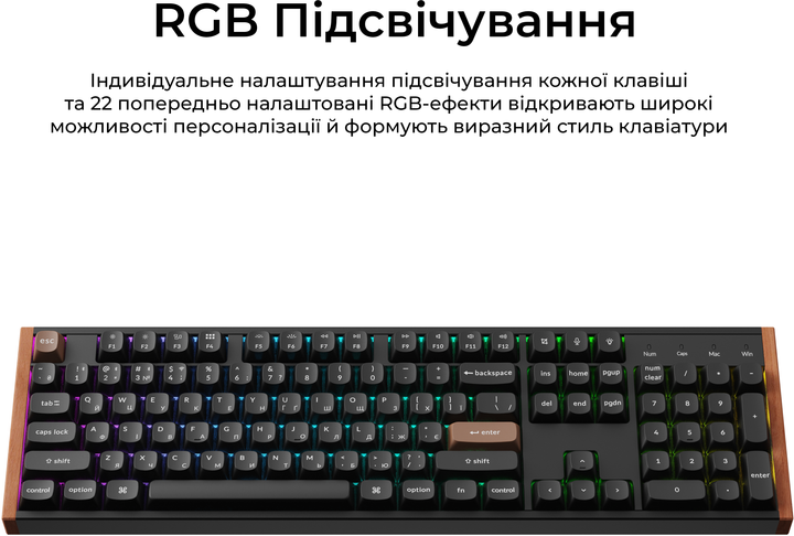 Клавиатура беспроводная Keychron K10 HE Magnetic Switch Black RGB (K10H-F1-UA) - изображение 14