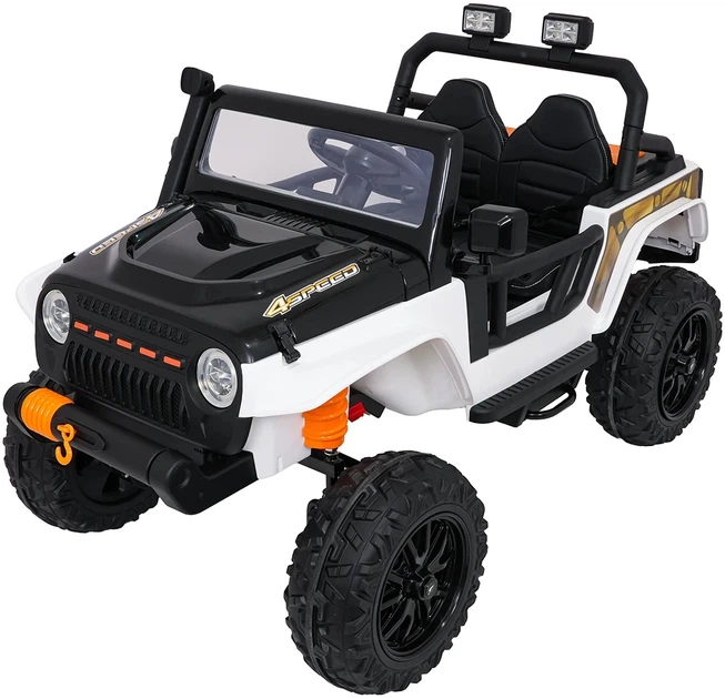Електромобіль для дітей Jeep Monster білий PA.XB-1118.BIA (5903864948608) - зображення 2