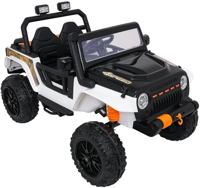 Електромобіль для дітей Jeep Monster білий PA.XB-1118.BIA (5903864948608) - зображення 4